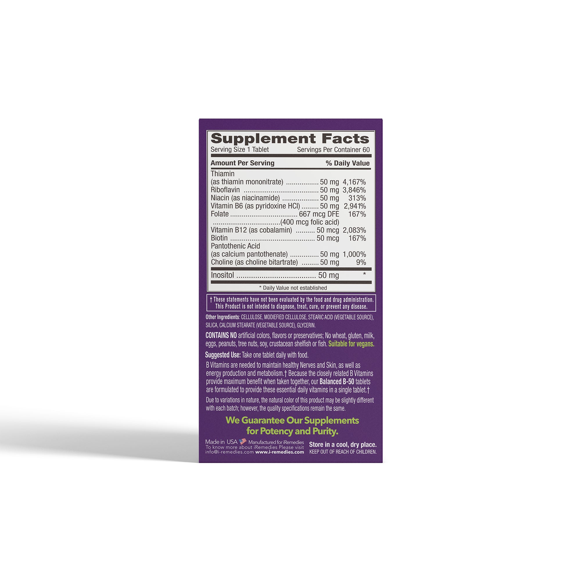 iBalanced B50 – 60 Vegetarian Tablets