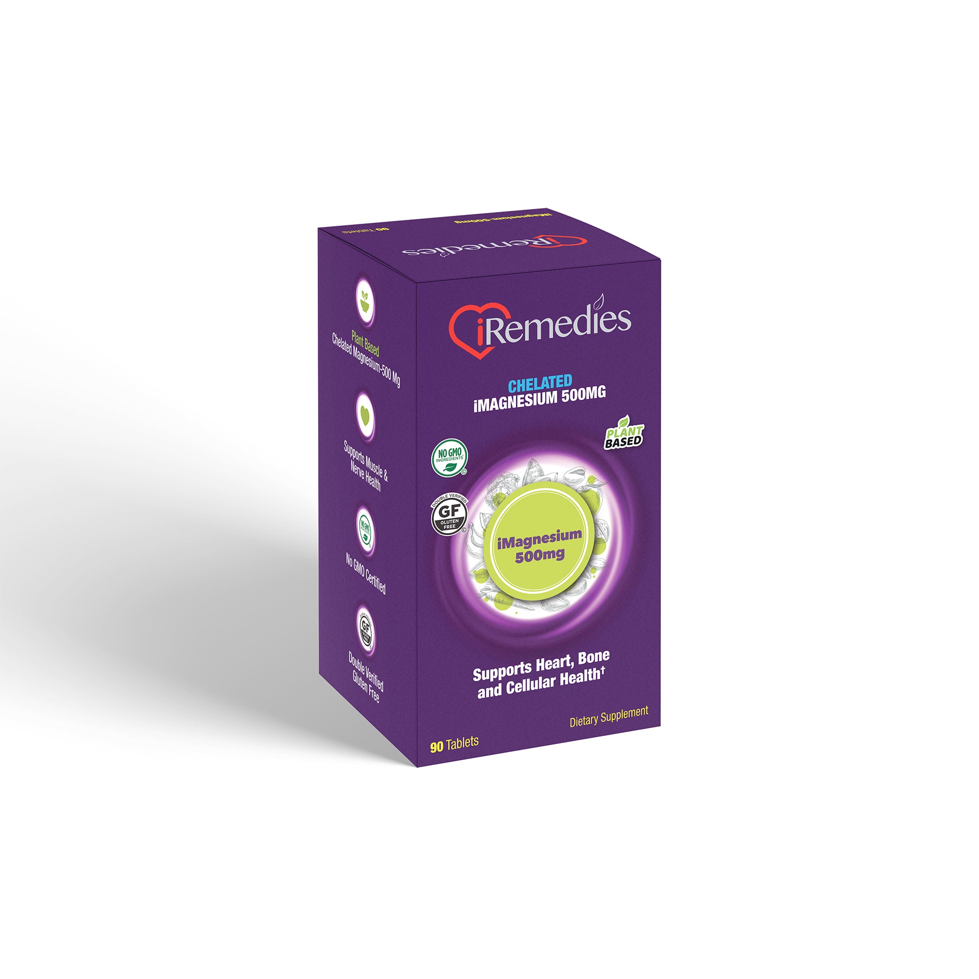 iMagnesium 500 mg Chelated – 90 Tablets