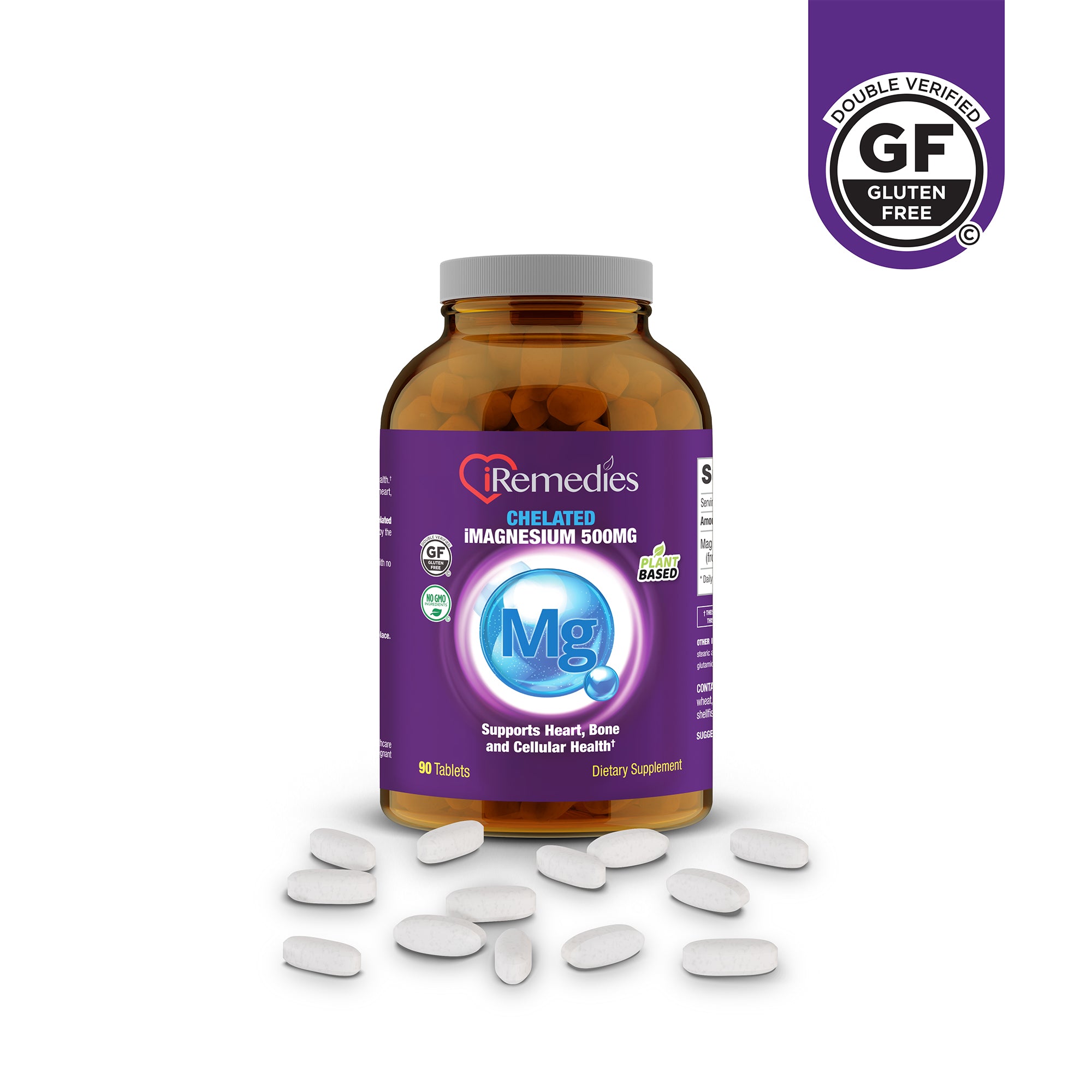 iMagnesium 500 mg Chelated – 90 Tablets