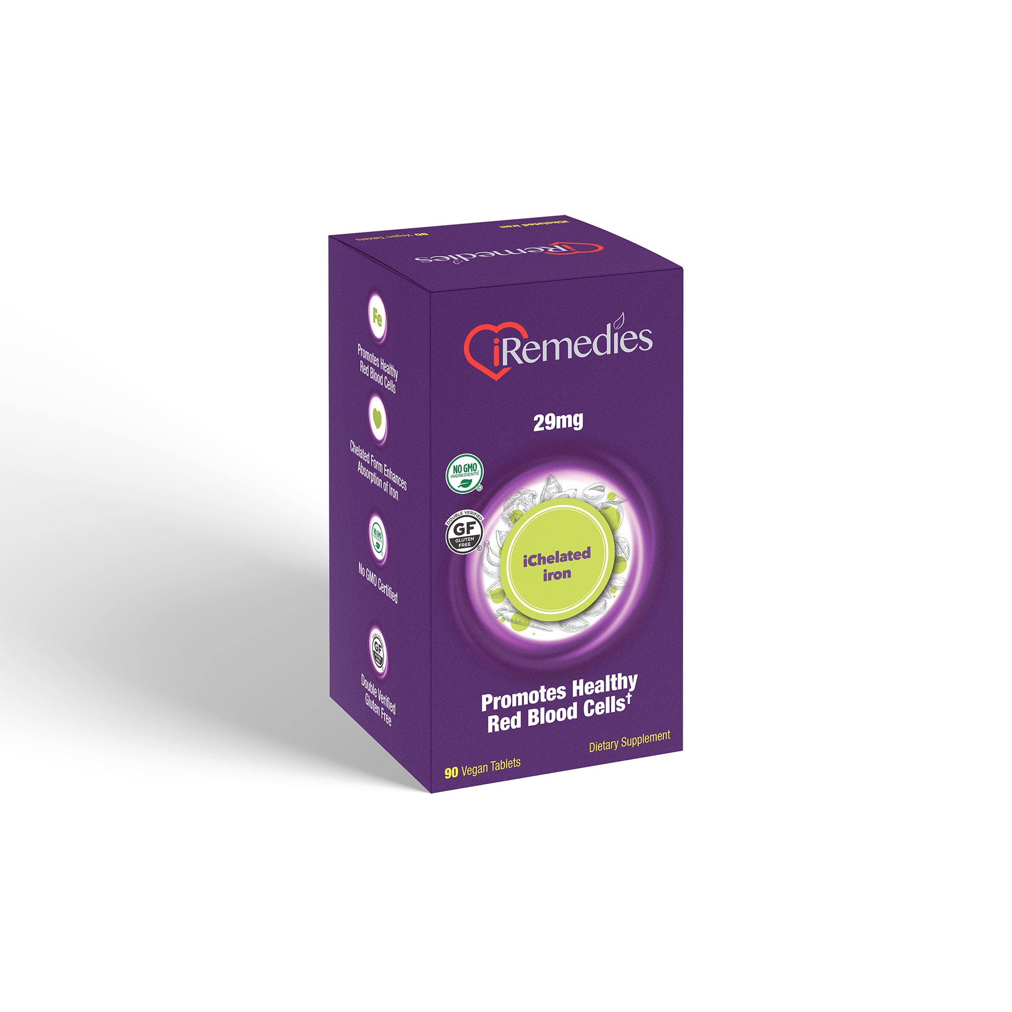 iChelated Iron 29 mg – 90 Vegan Tablets
