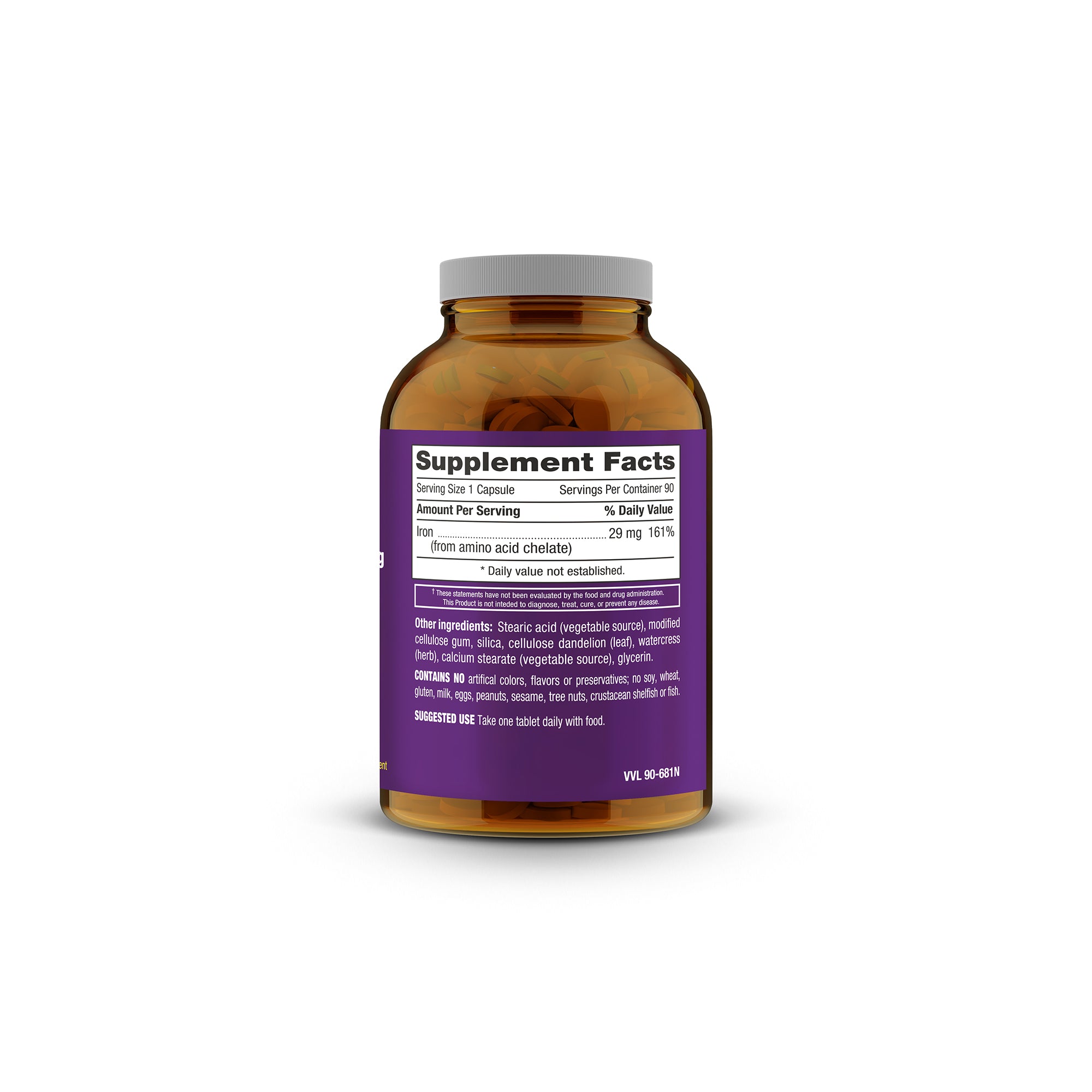 iChelated Iron 29 mg – 90 Vegan Tablets