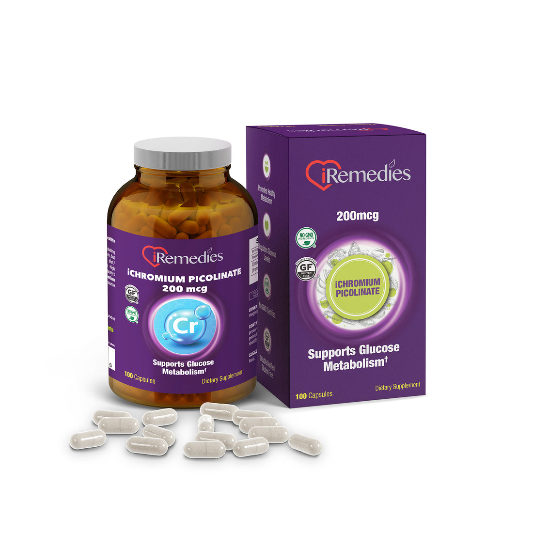 iChromium Picolinate 200 mcg – 100 capsules
