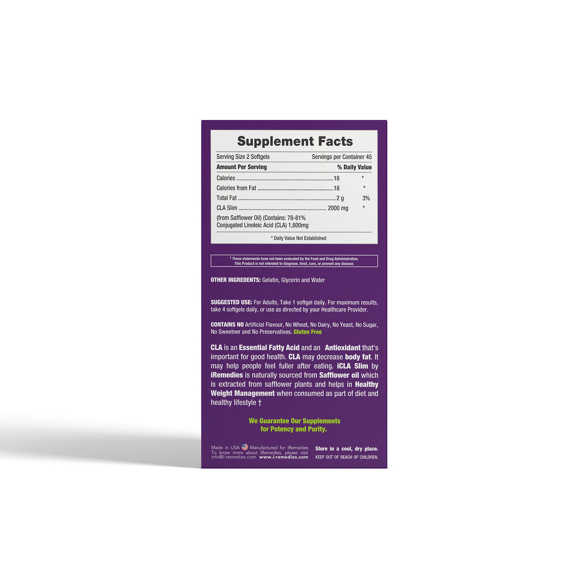 iCLA Slim 2000 mg – Softgels