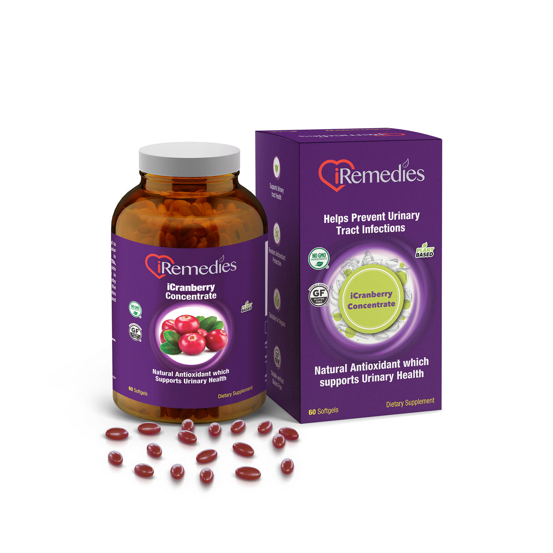 iCranberry Concentrate 168 mg - 60 Softgels