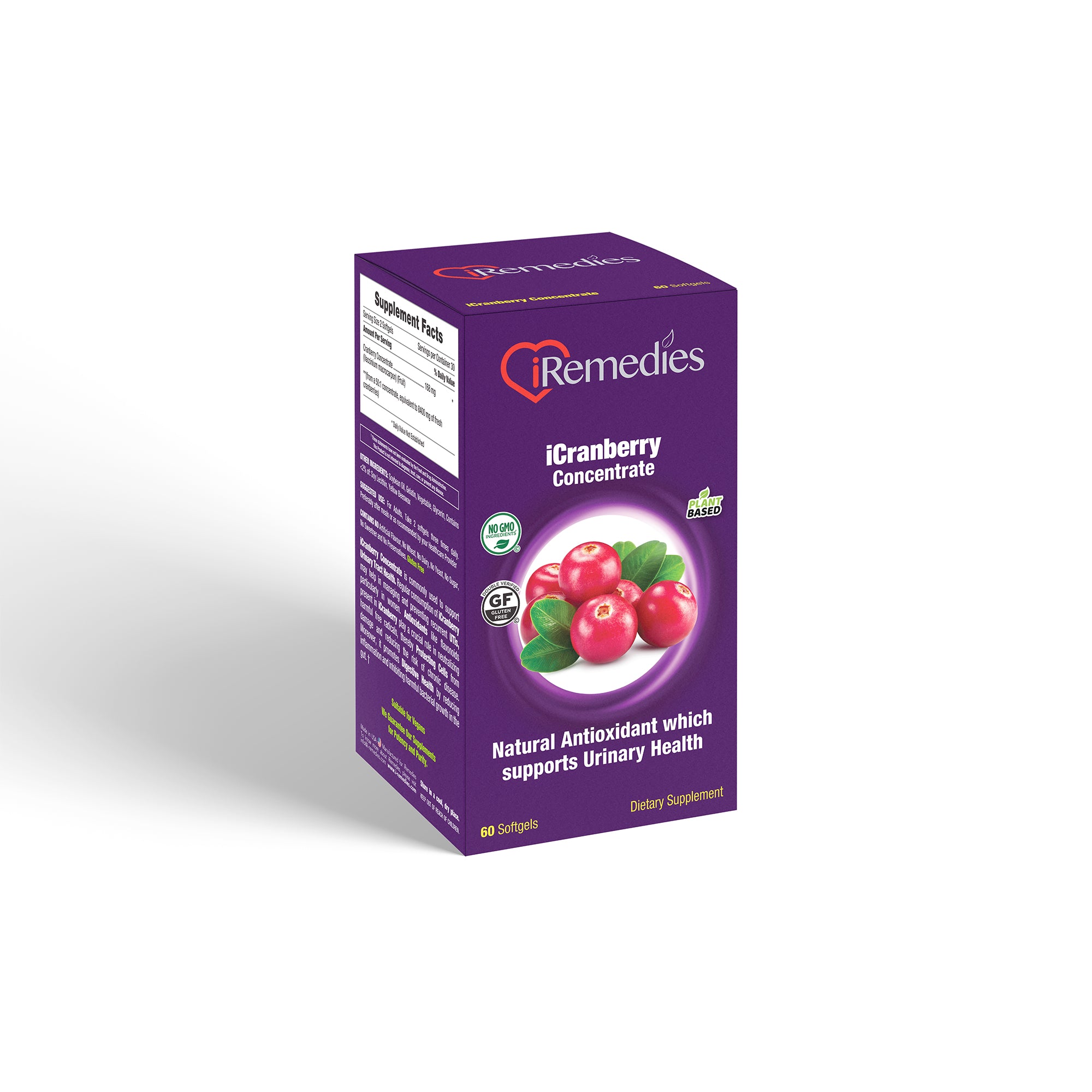 iCranberry Concentrate 168 mg - 60 Softgels