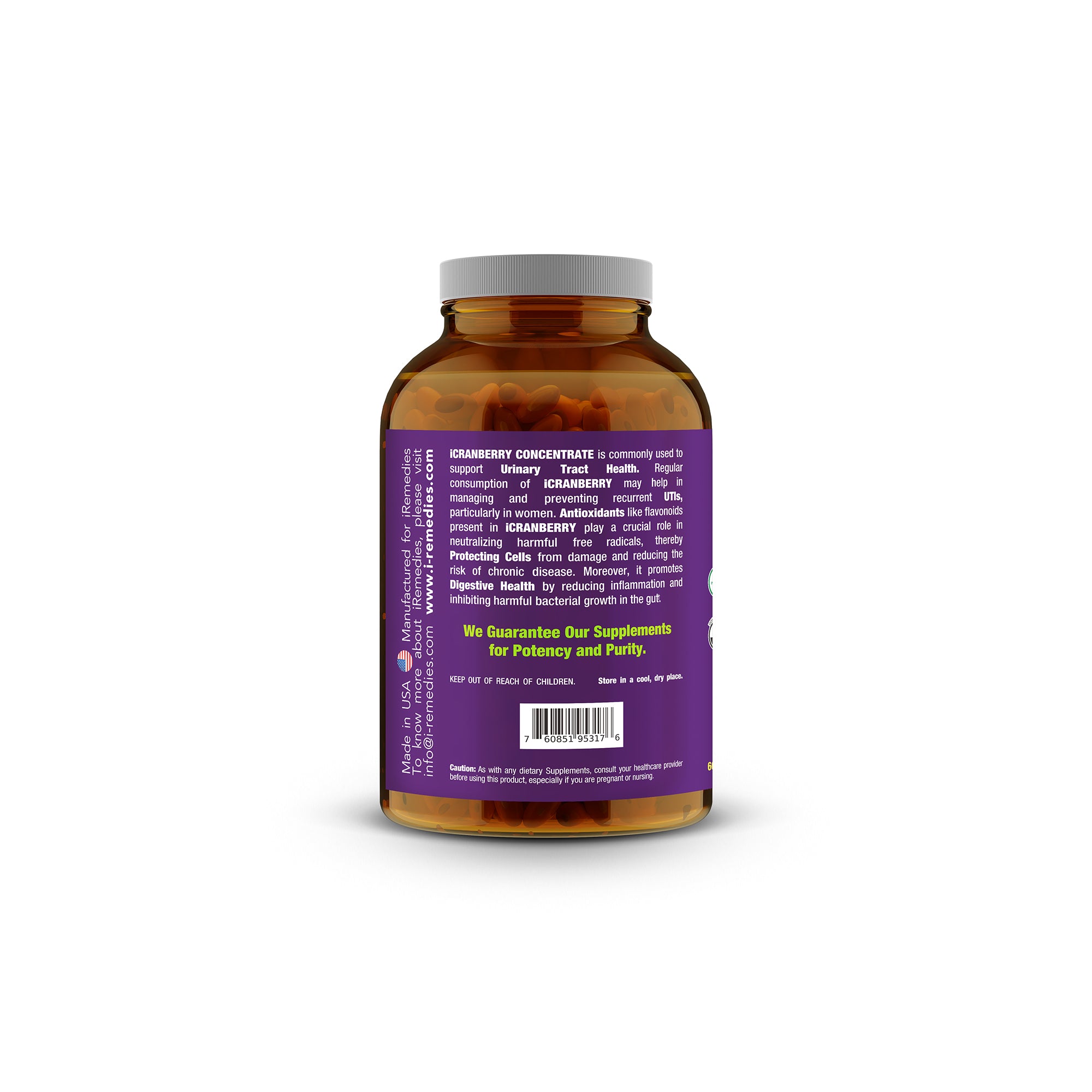 iCranberry Concentrate 168 mg - 60 Softgels