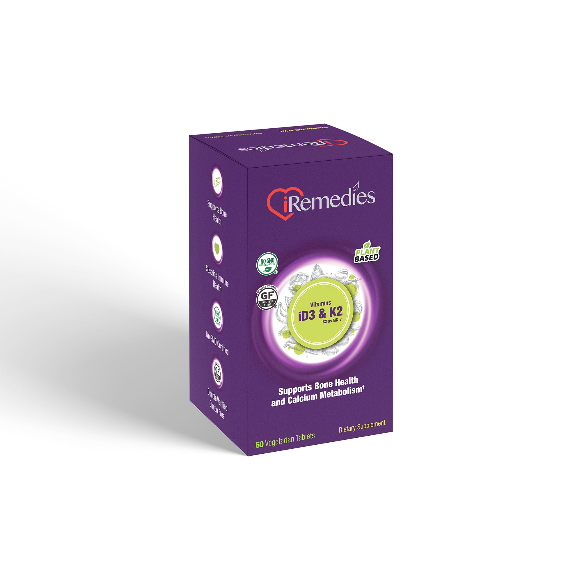 iVitamins D3 & K2 – 60 Vegetarian Tablets