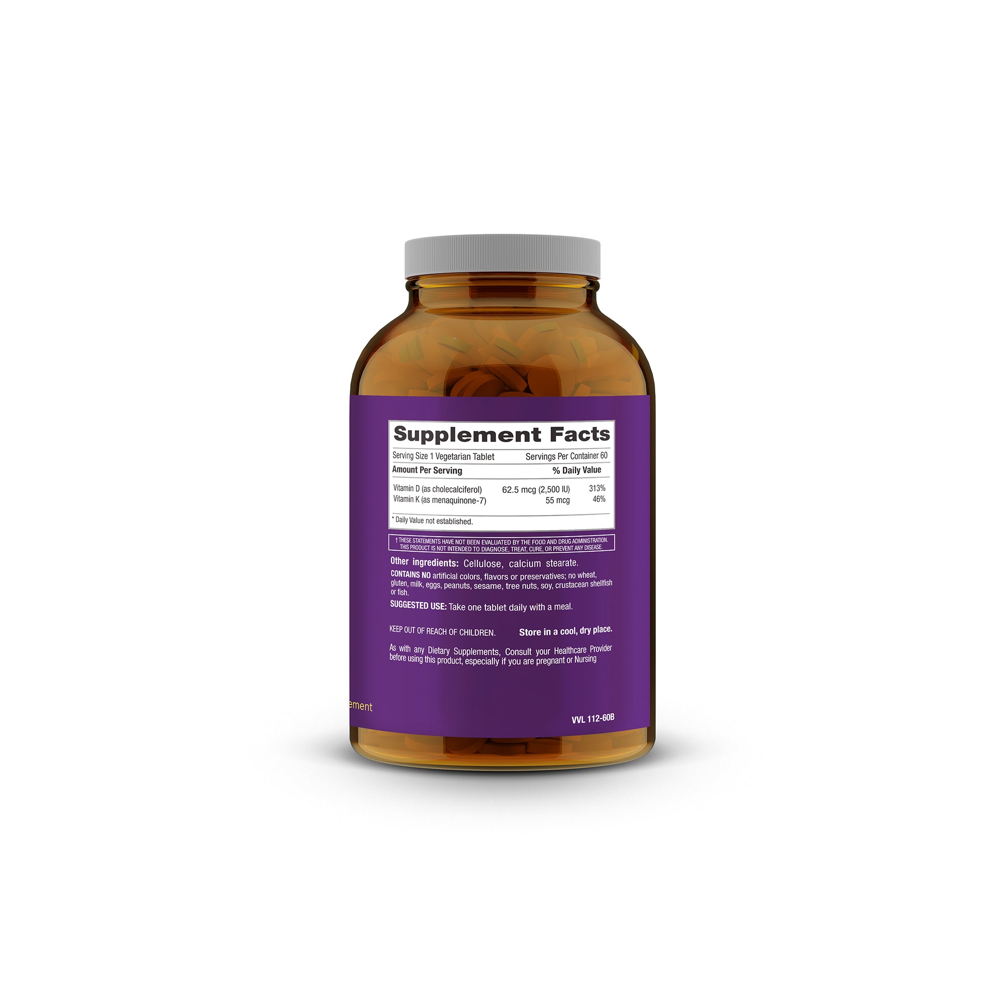 iVitamins D3 & K2 – 60 Vegetarian Tablets