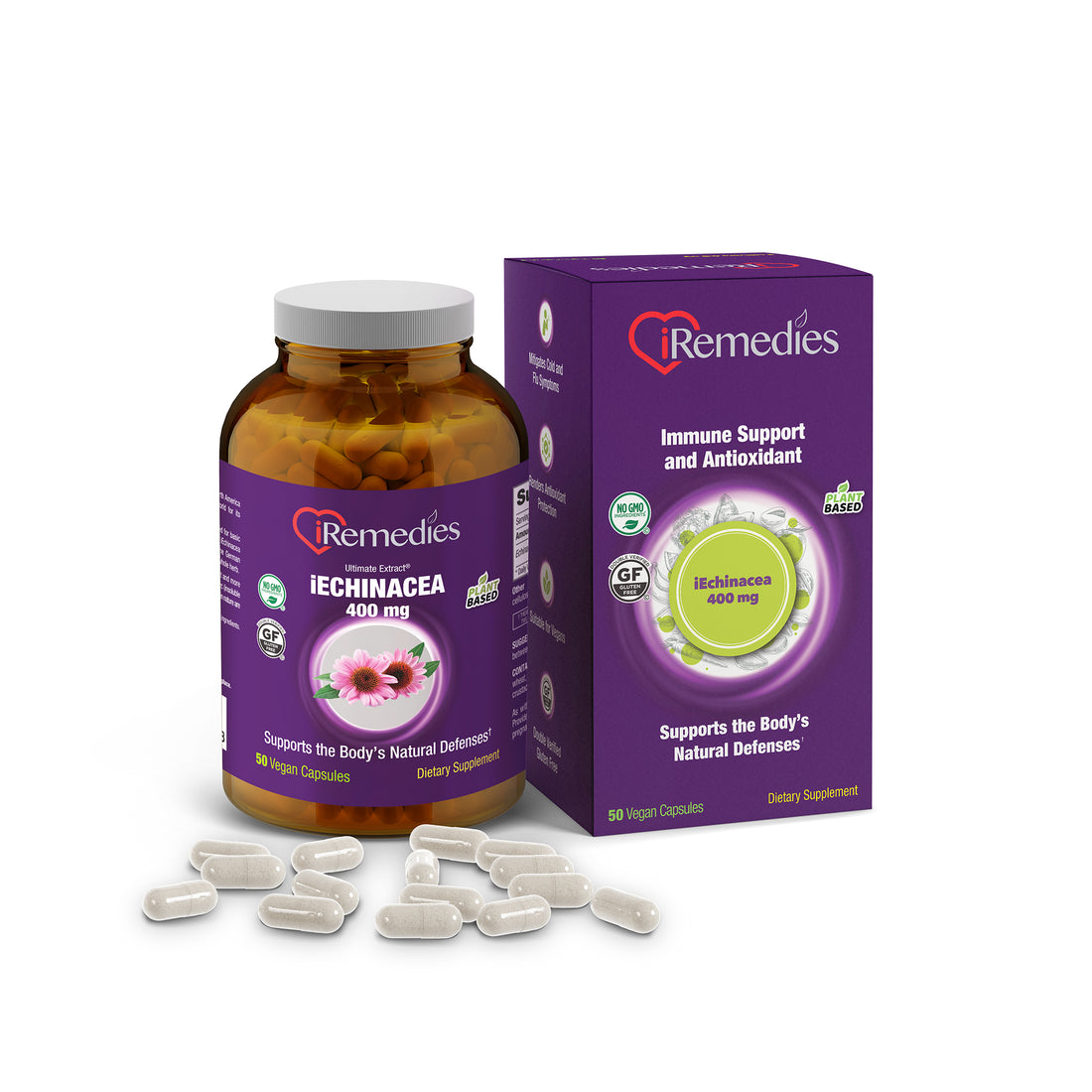 iEchinacea 400 mg – 50 Vegan Capsules