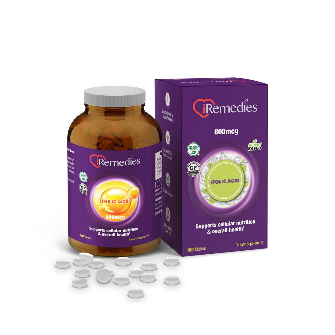 iFolic Acid 800mcg - 100 Tablets