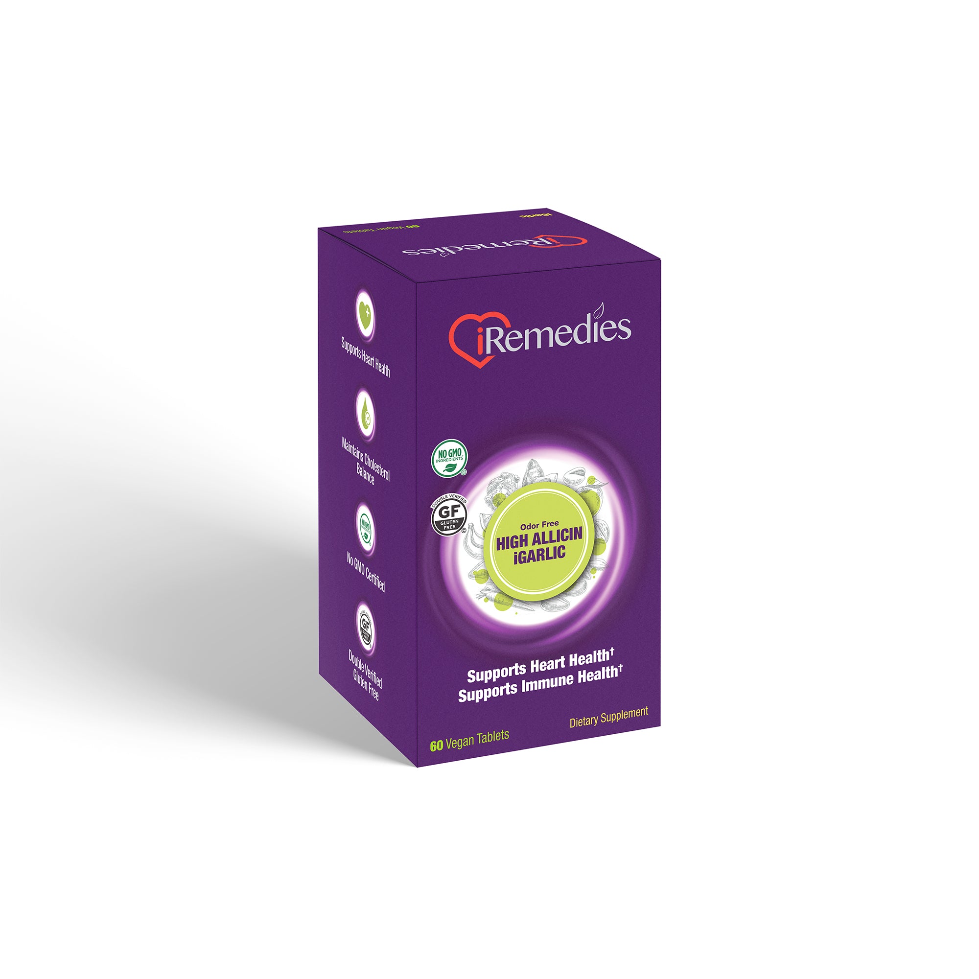 iGarlic High Allicin 500 mg - 60 Vegan Tablets