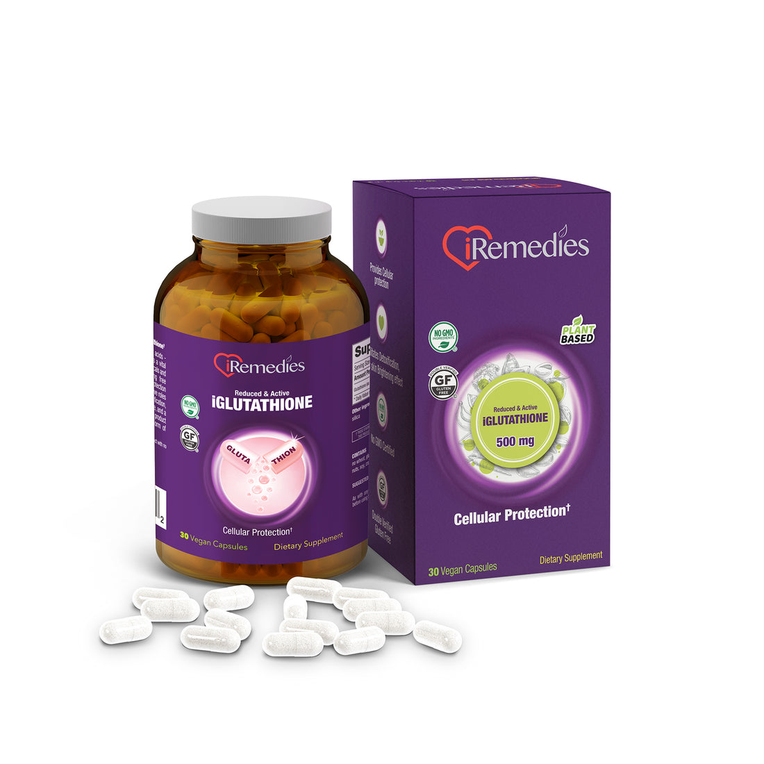 iGlutathione 500 mg – 30 Vegan Capsules