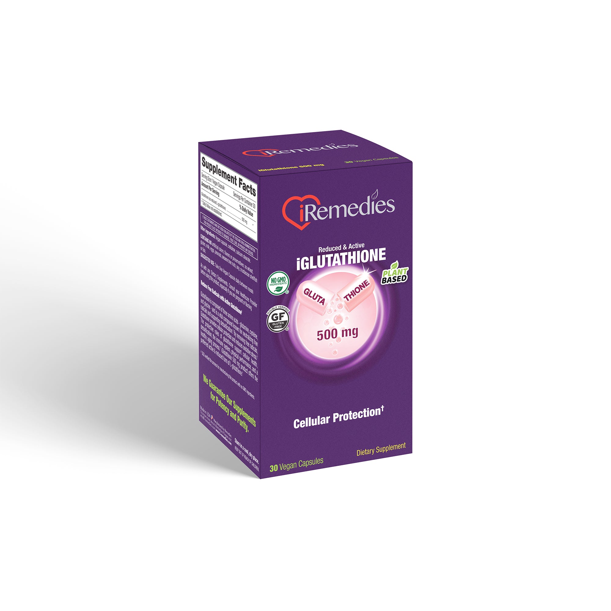 iGlutathione 500 mg – 30 Vegan Capsules