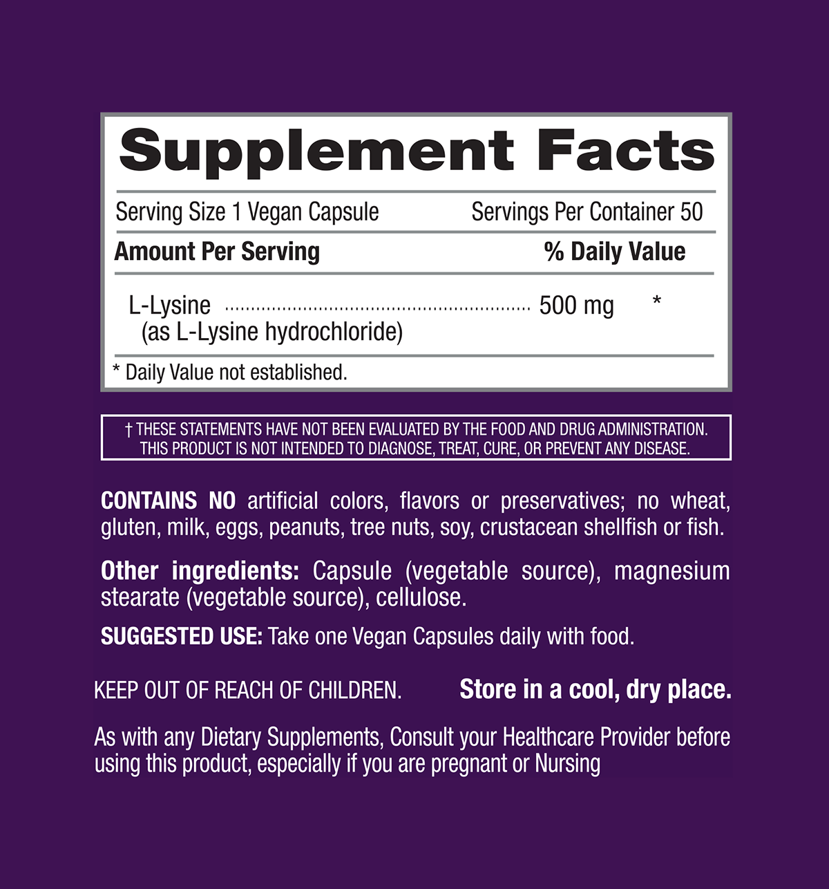 iL-Lysine  500 mg