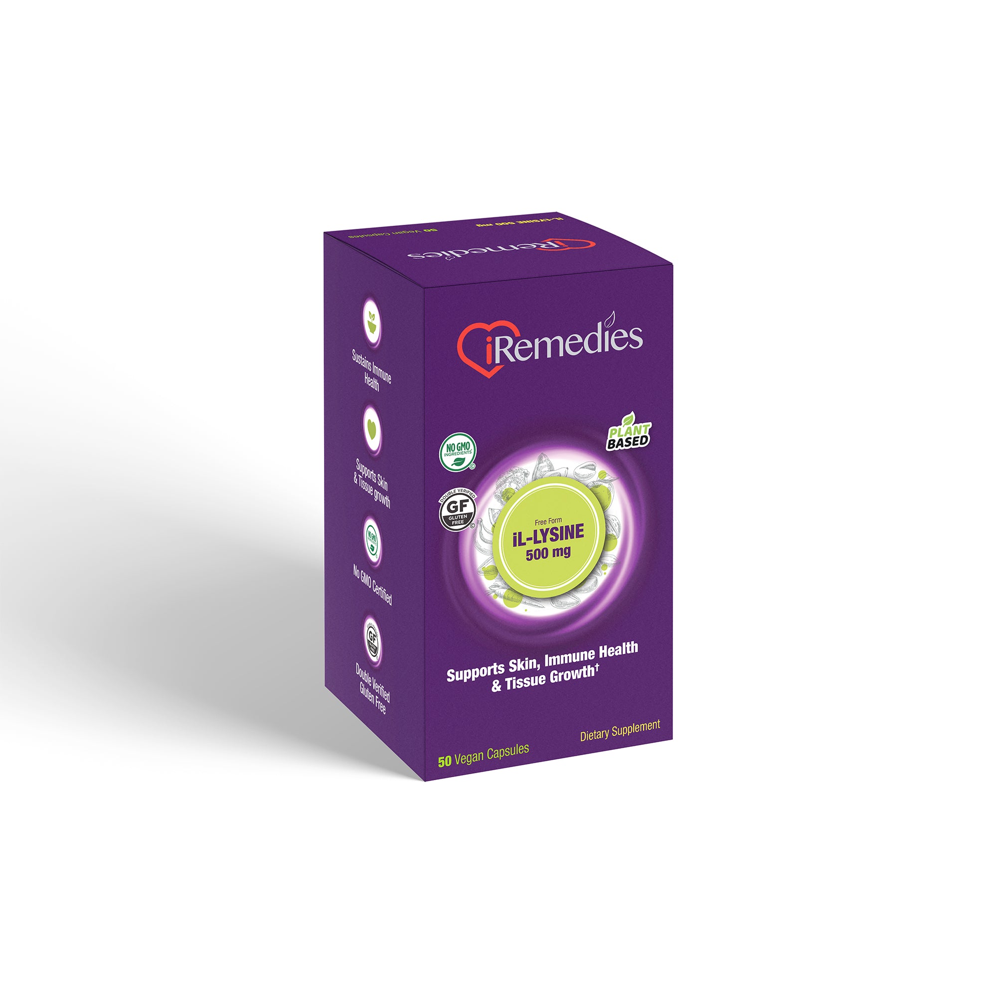 iL-Lysine 500 mg – 50 Vegan Capsules