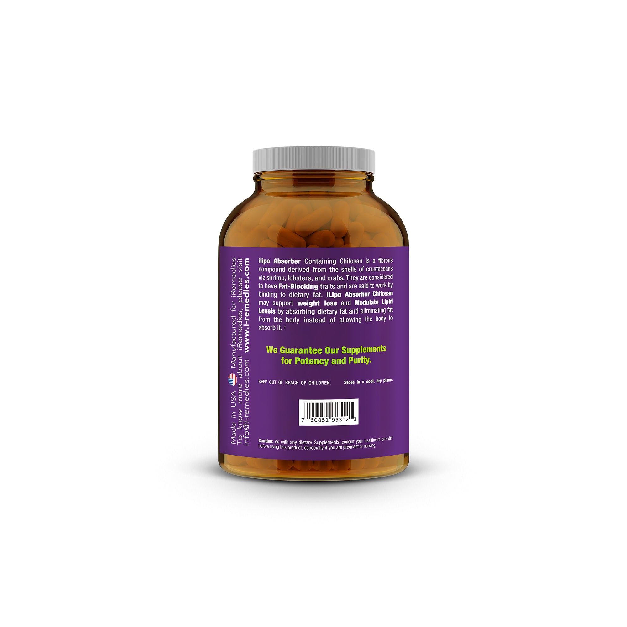 iLipo Absorber Chitosan 1500 mg– 60 Capsules
