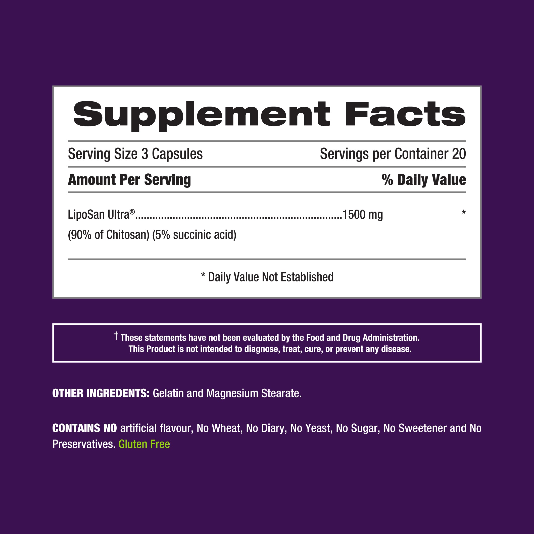 iLipo Absorber Chitosan 1500 mg– 60 Capsules