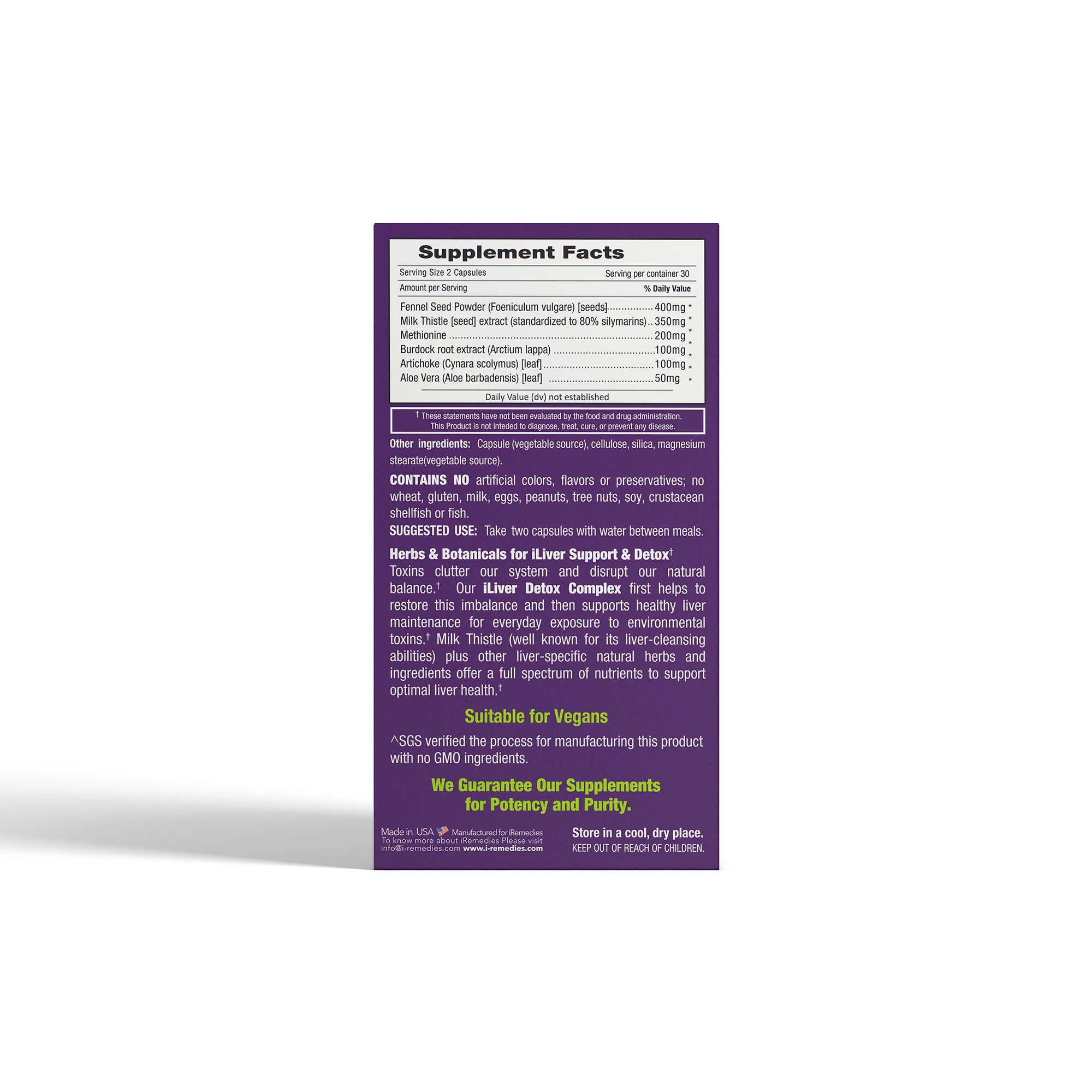 iLiver Detox Complex – 60 Vegan Capsules