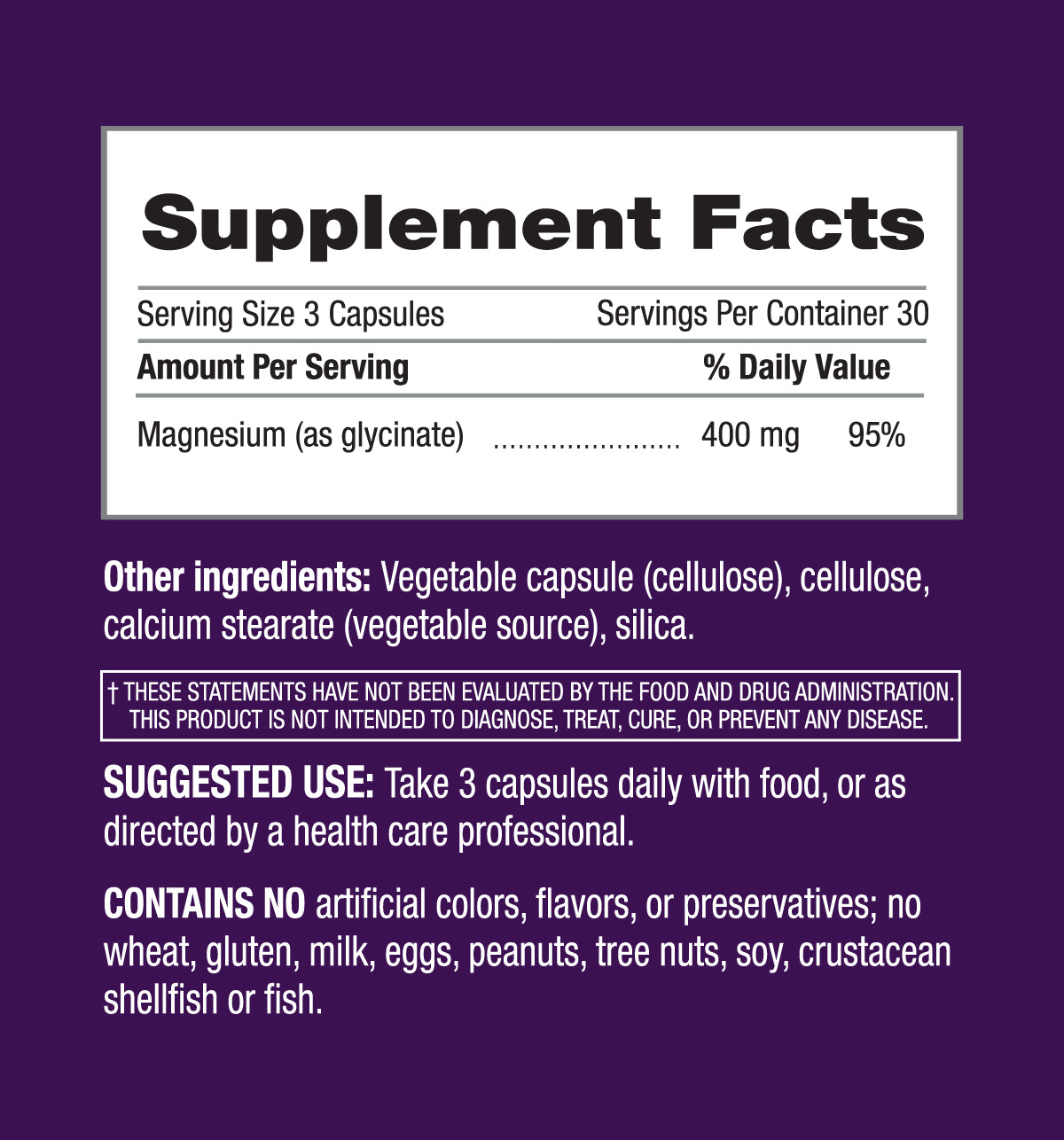 iMagnesium Glycinate 400 mg