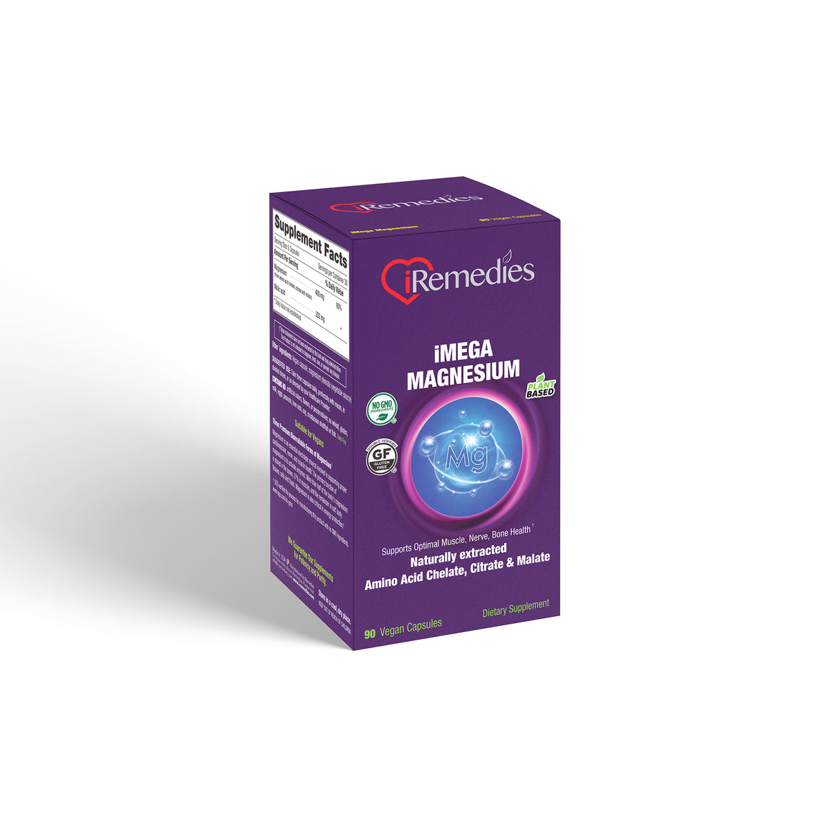Imega Display iMega Magnesium – 90 Vegan Capsules – iRemedies