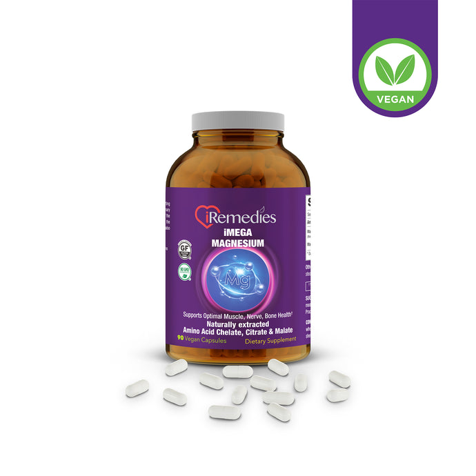 iMega Magnesium – 90 Vegan Capsules – iRemedies