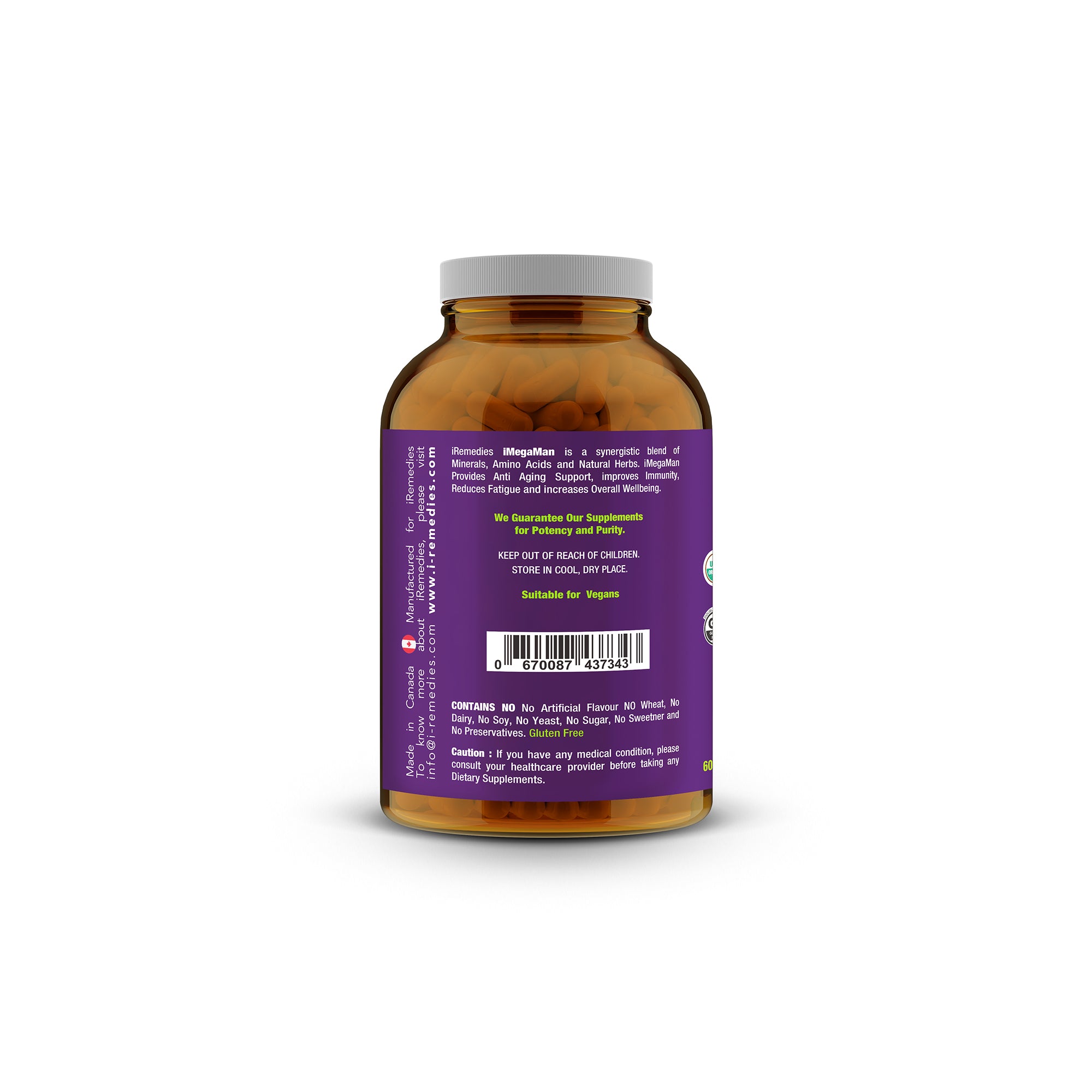 iMegaMan – 60 vegetarian capsules