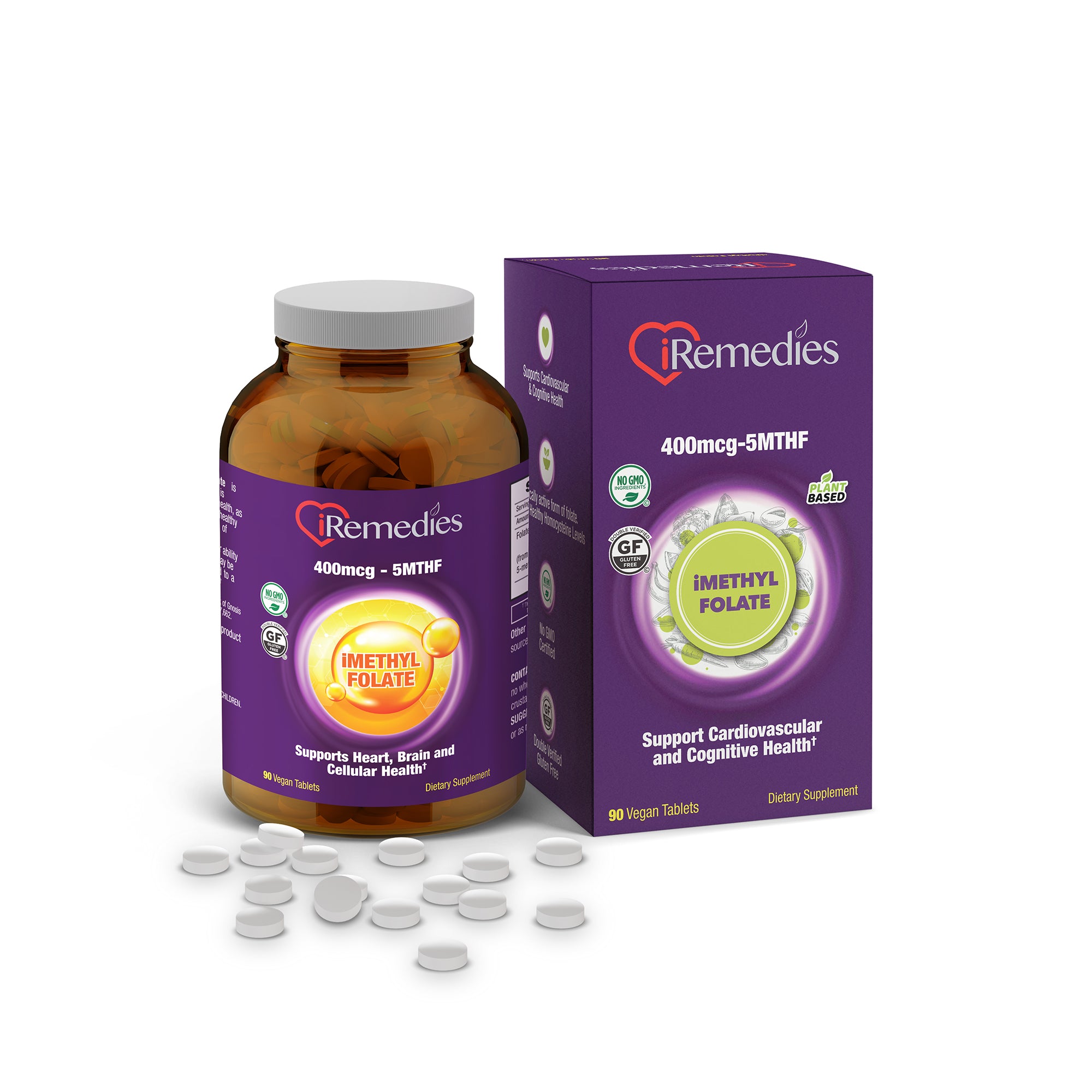 iMethyl Folate 400 mcg – 90 Vegan Tablets