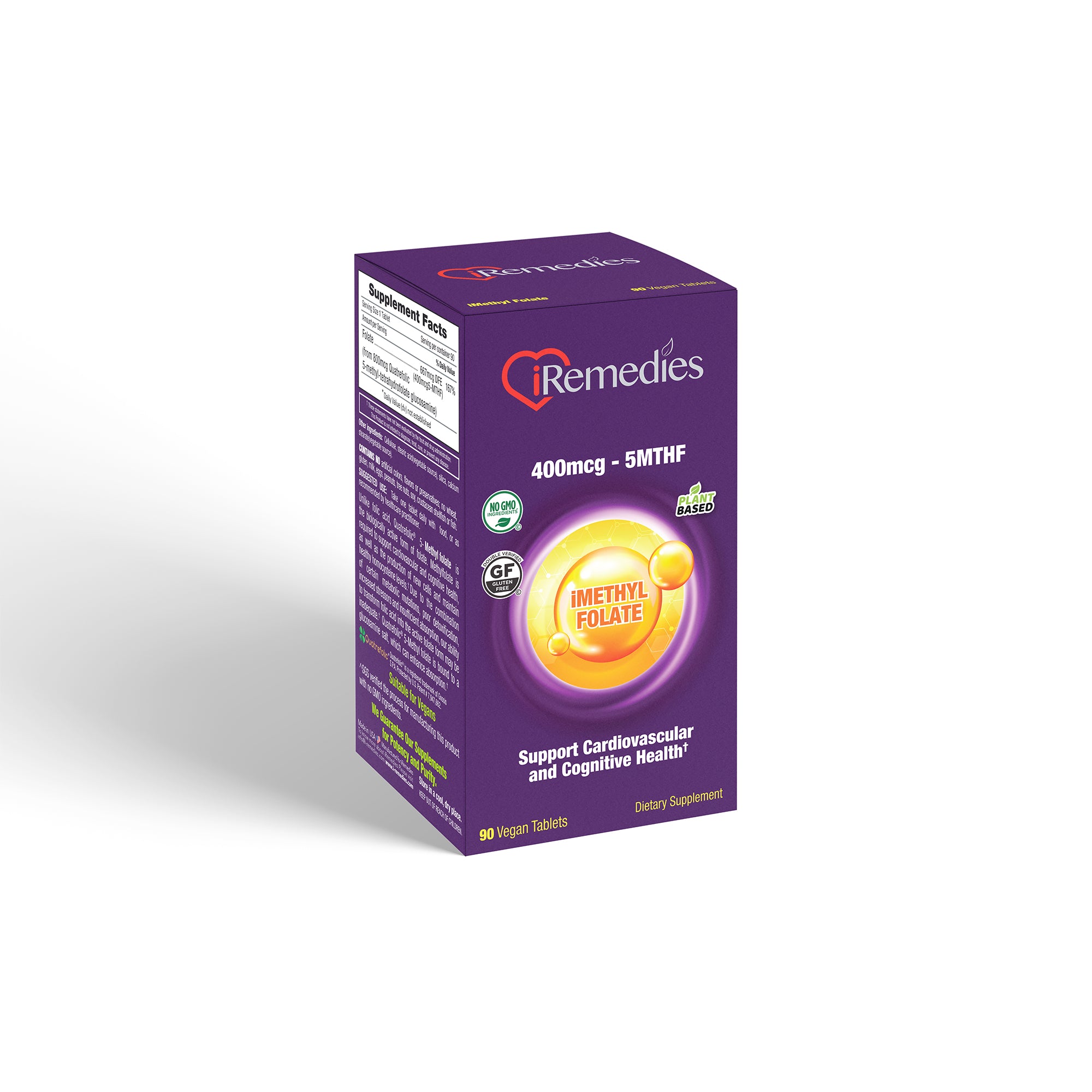 iMethyl Folate 400 mcg – 90 Vegan Tablets