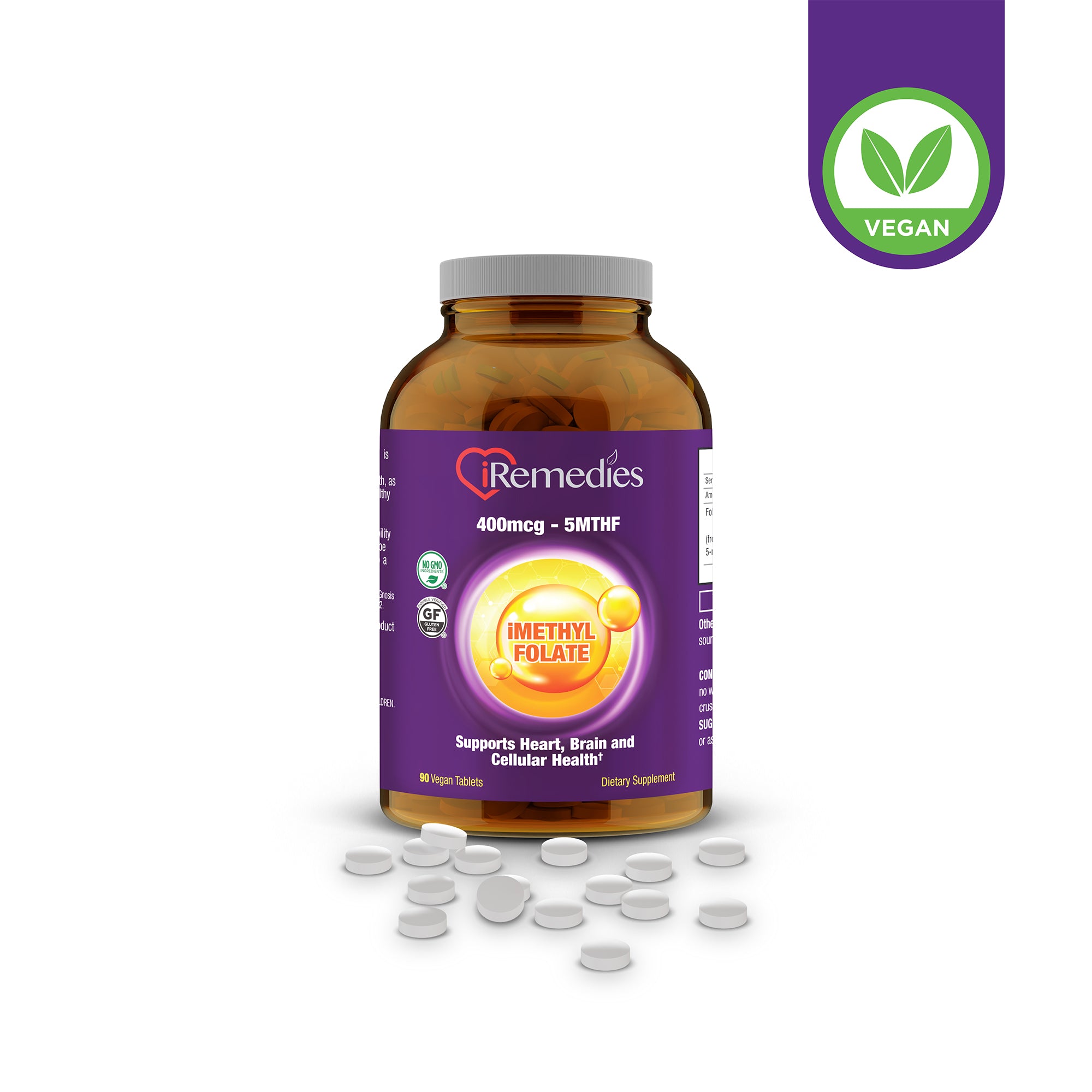 iMethyl Folate 400 mcg – 90 Vegan Tablets