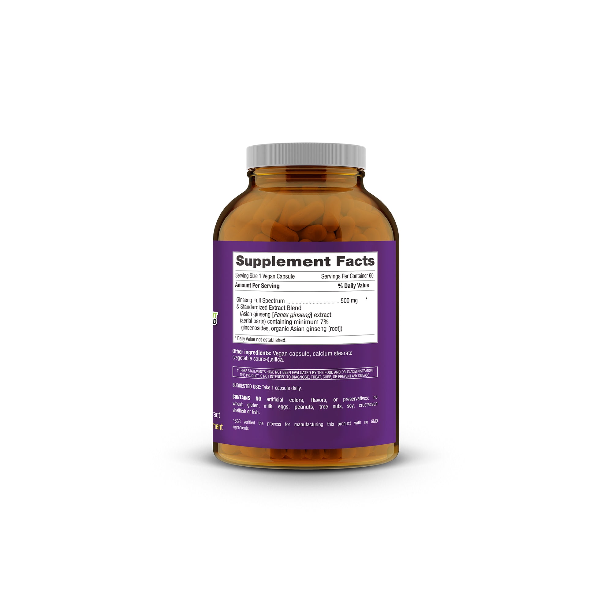 iPanax Ginseng 500 mg – 60 Vegan Capsules