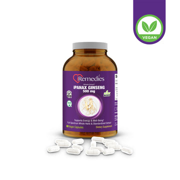 iPanax Ginseng 500 mg – 60 Vegan Capsules