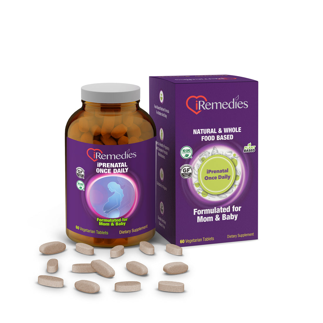 iPrenatal Once Daily – 60 Vegetarian Tablets
