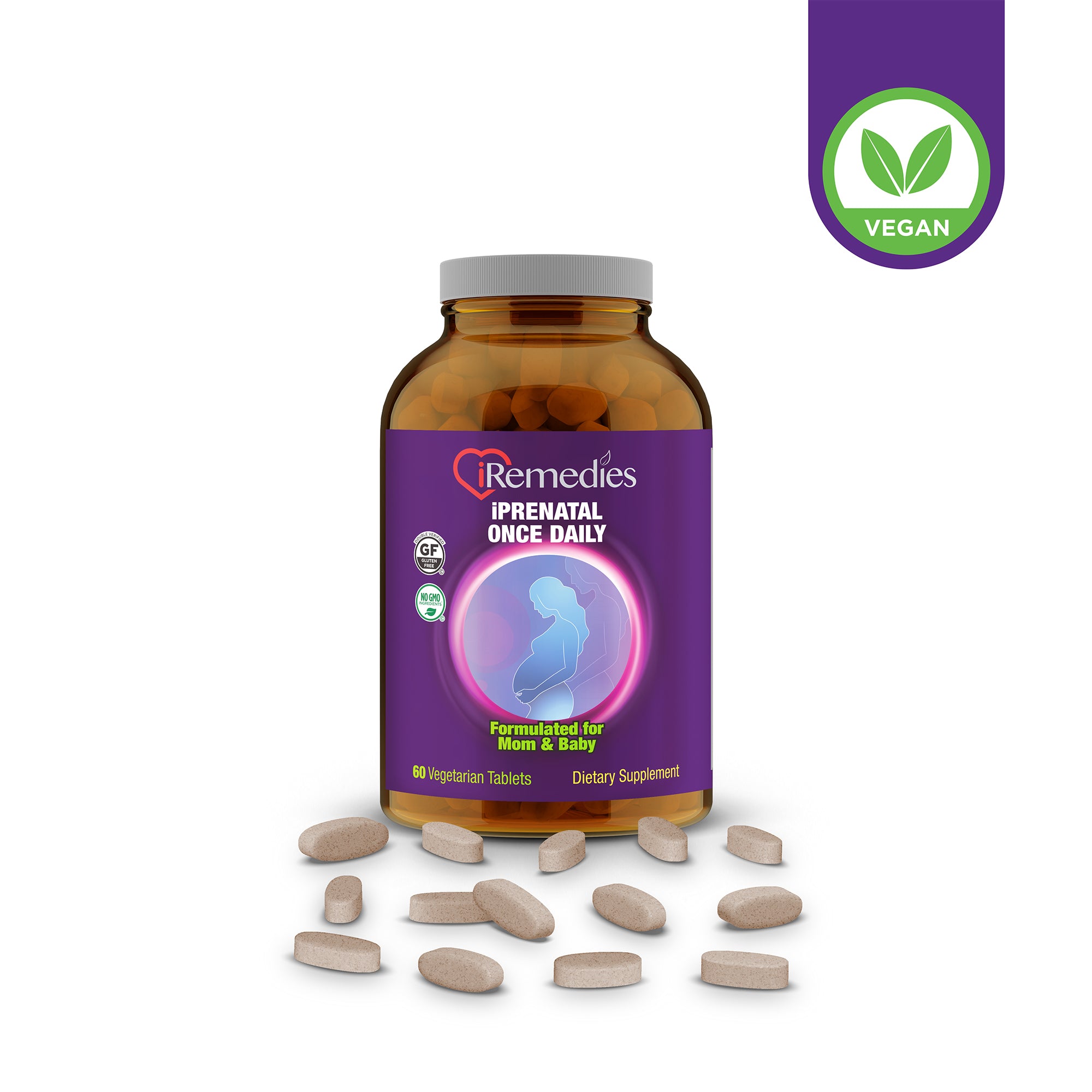 iPrenatal Once Daily – 60 Vegetarian Tablets