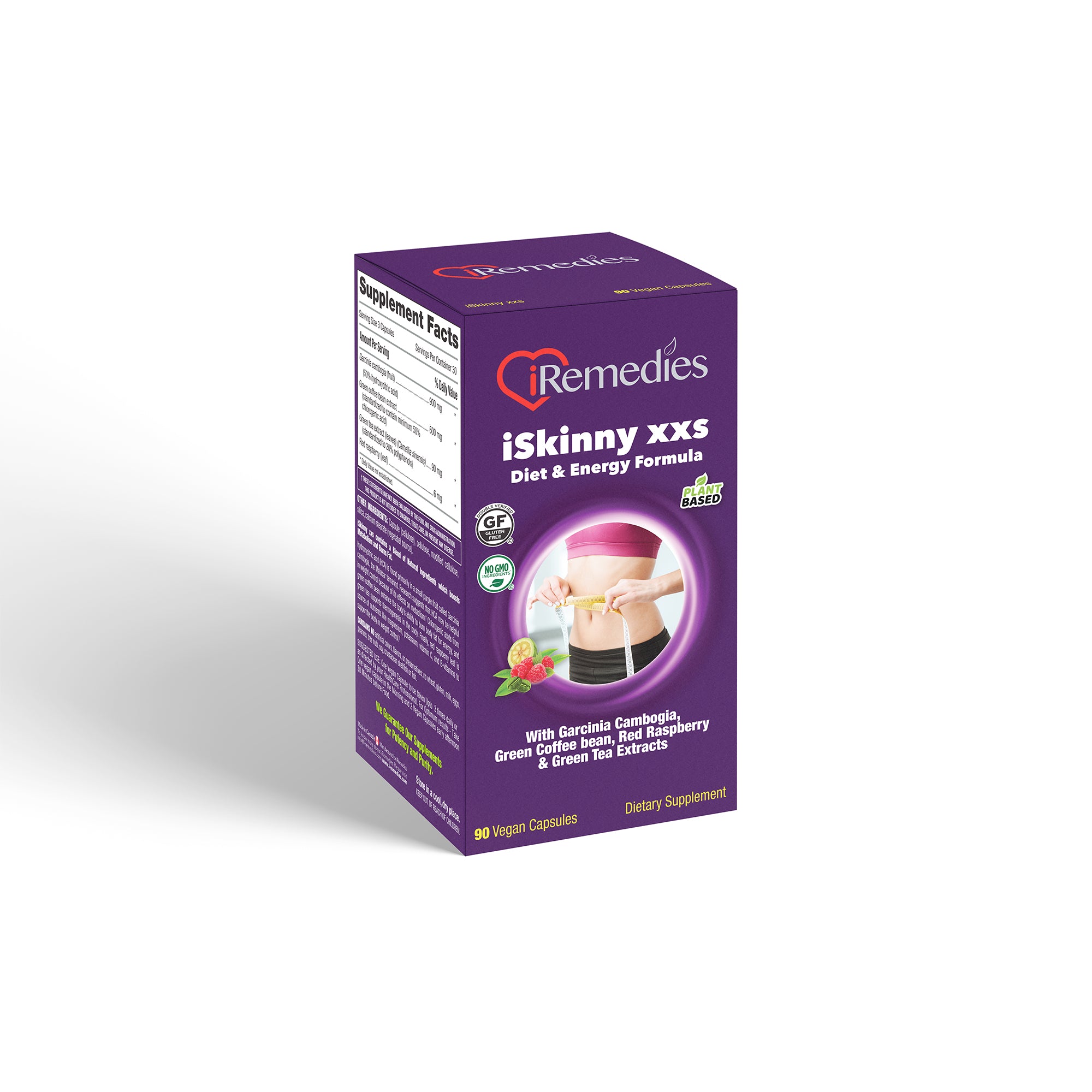 iSkinny XXS – 90 Vegan Capsules