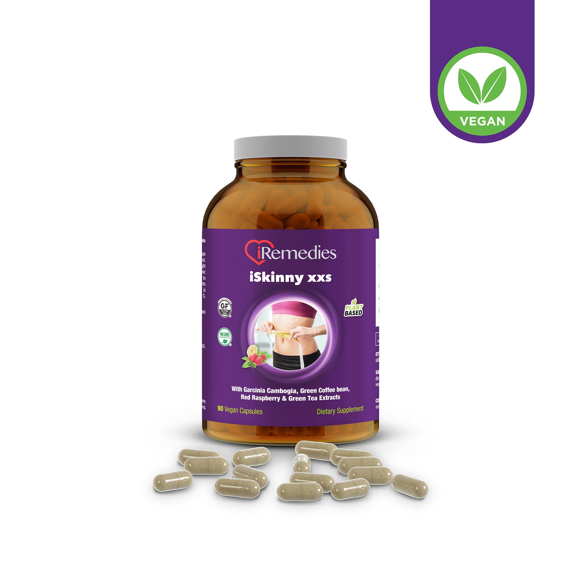 iSkinny XXS – 90 Vegan Capsules