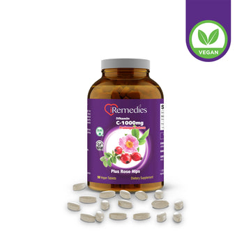iVitamin C 1000 mg PR Plus Rose Hips – 50 Vegan Tablets