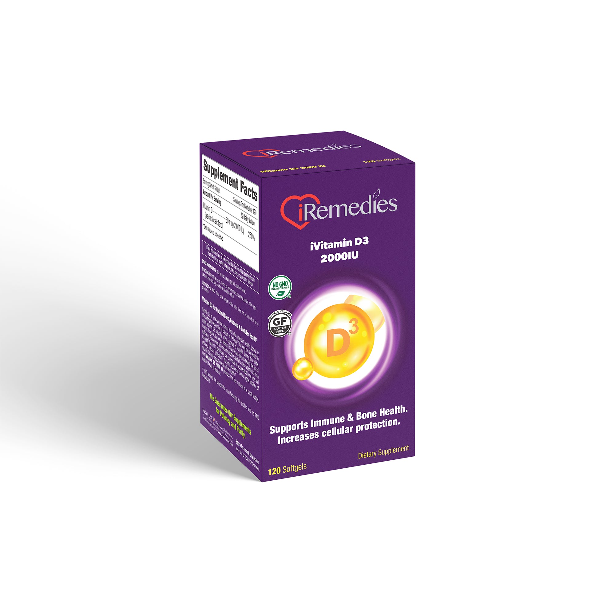 iVitamin D3 – 2000 IU – 100 Softgels