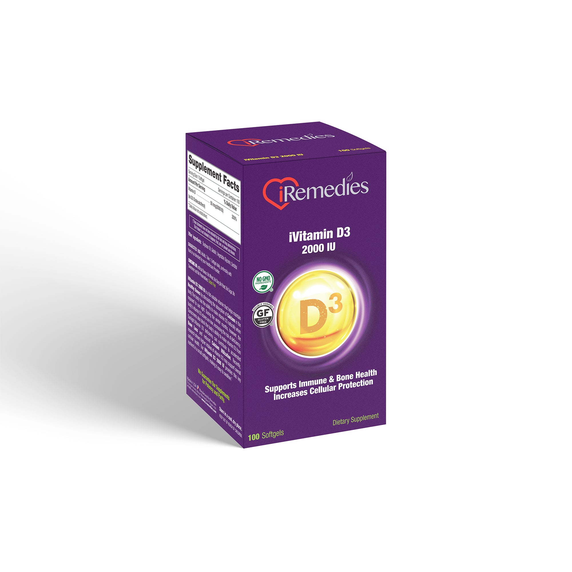 iVitamin D3 – 2000 IU – 100 Softgels