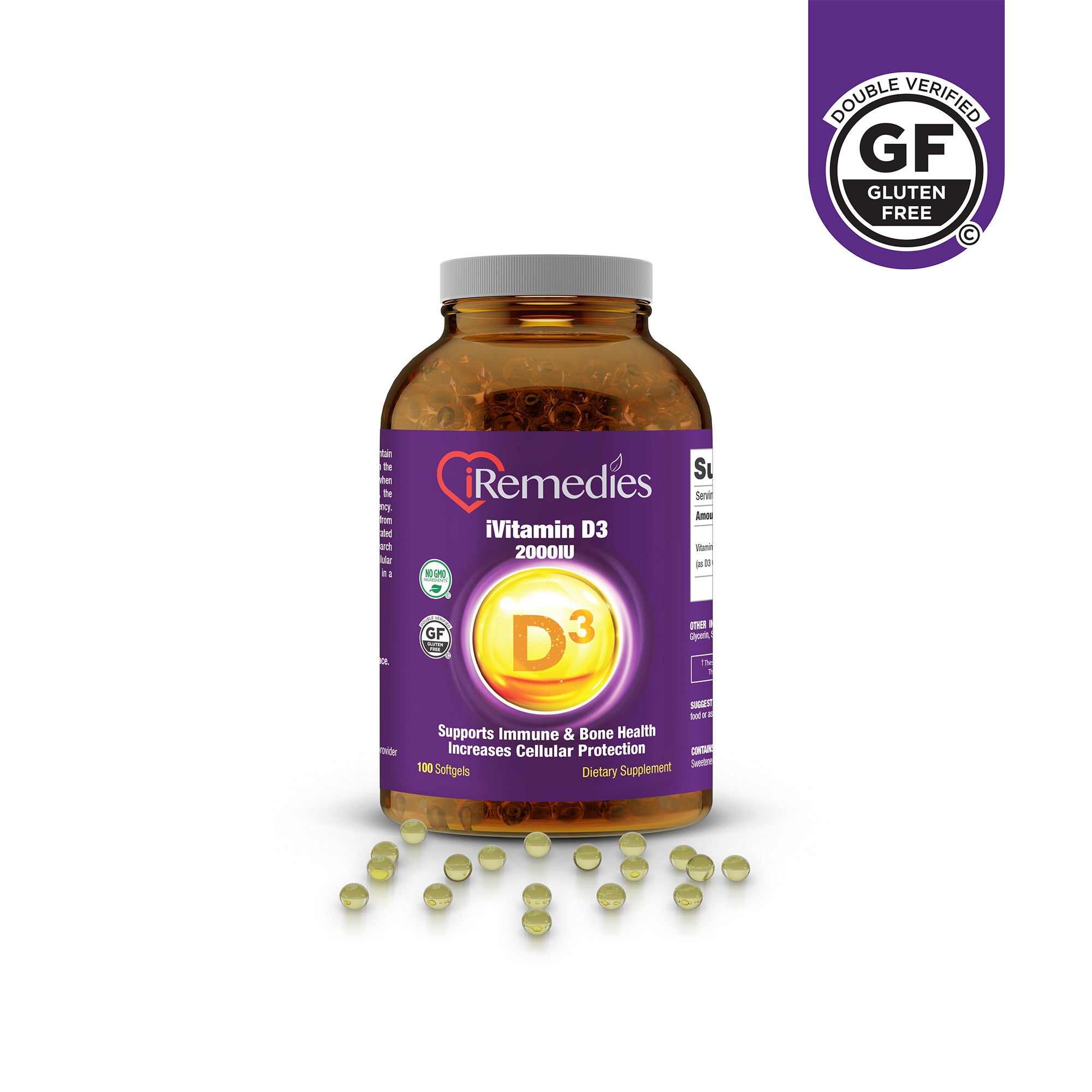 iVitamin D3 – 2000 IU – 100 Softgels