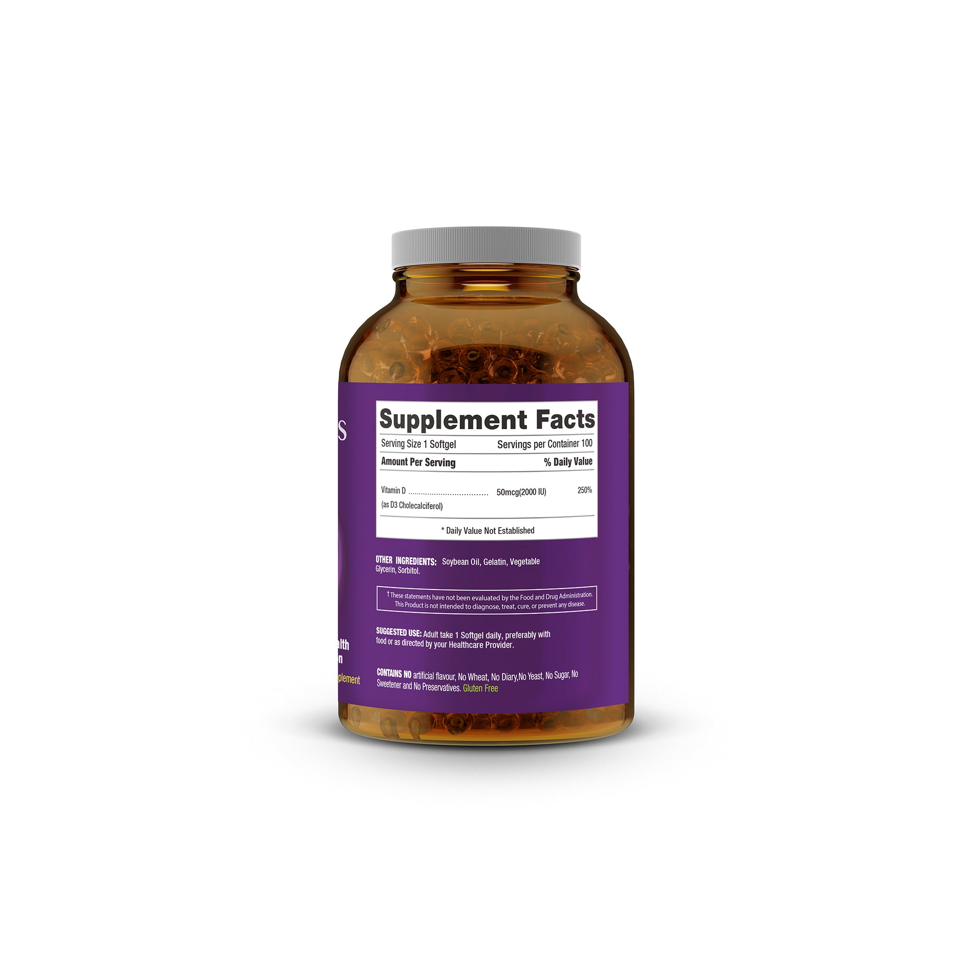 iVitamin D3 – 2000 IU – 100 Softgels