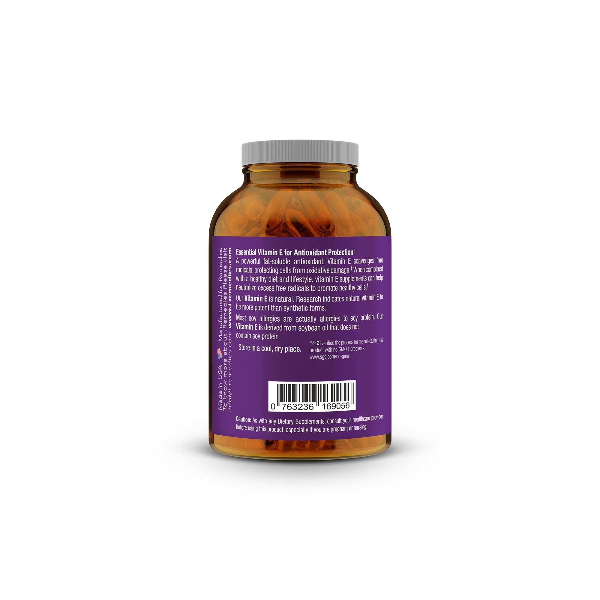 iVitamin E 1000 IU with Mixed Tocopherols – 60 Softgels