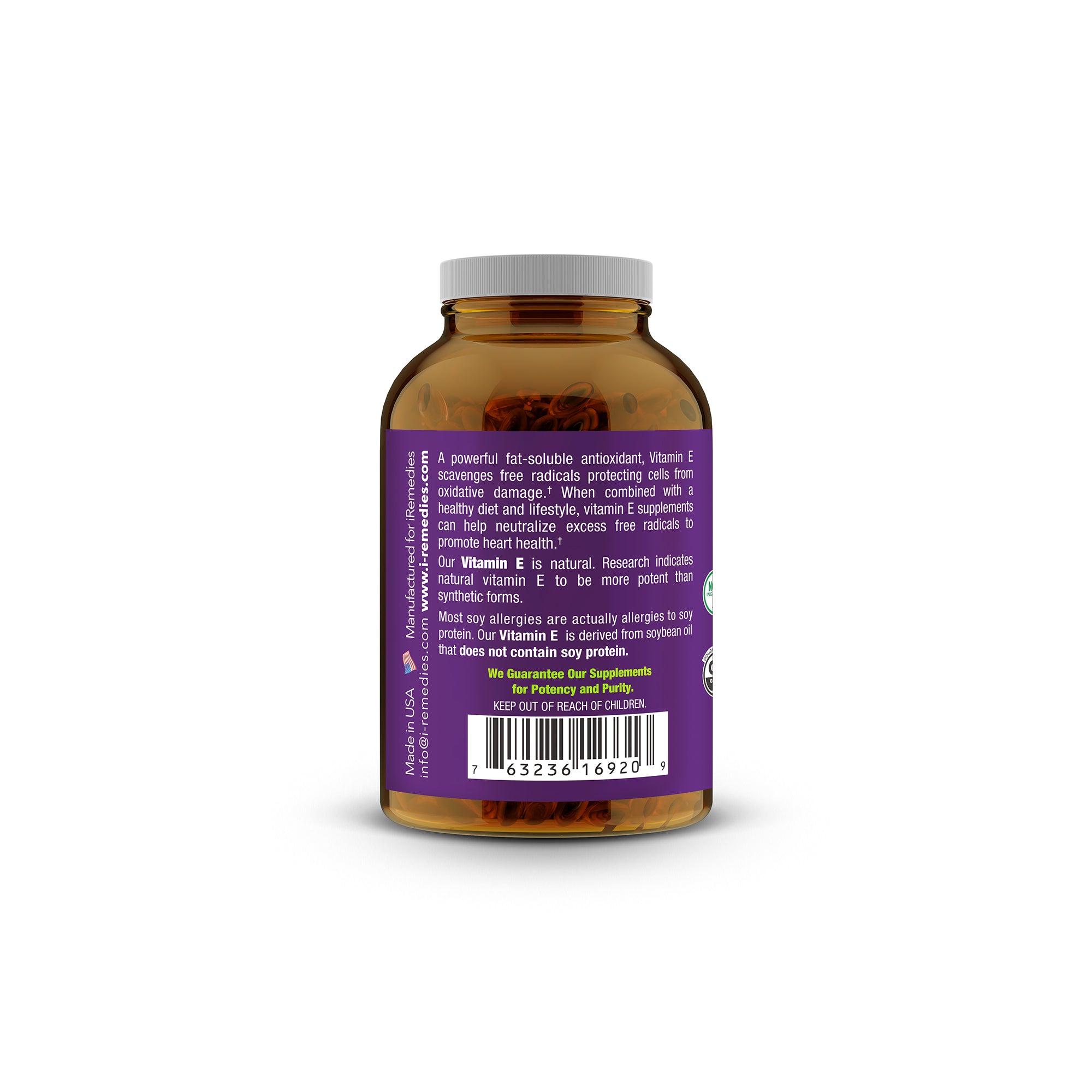 iVitamin E 400 IU with Mixed Tocopherols – 60 Softgels