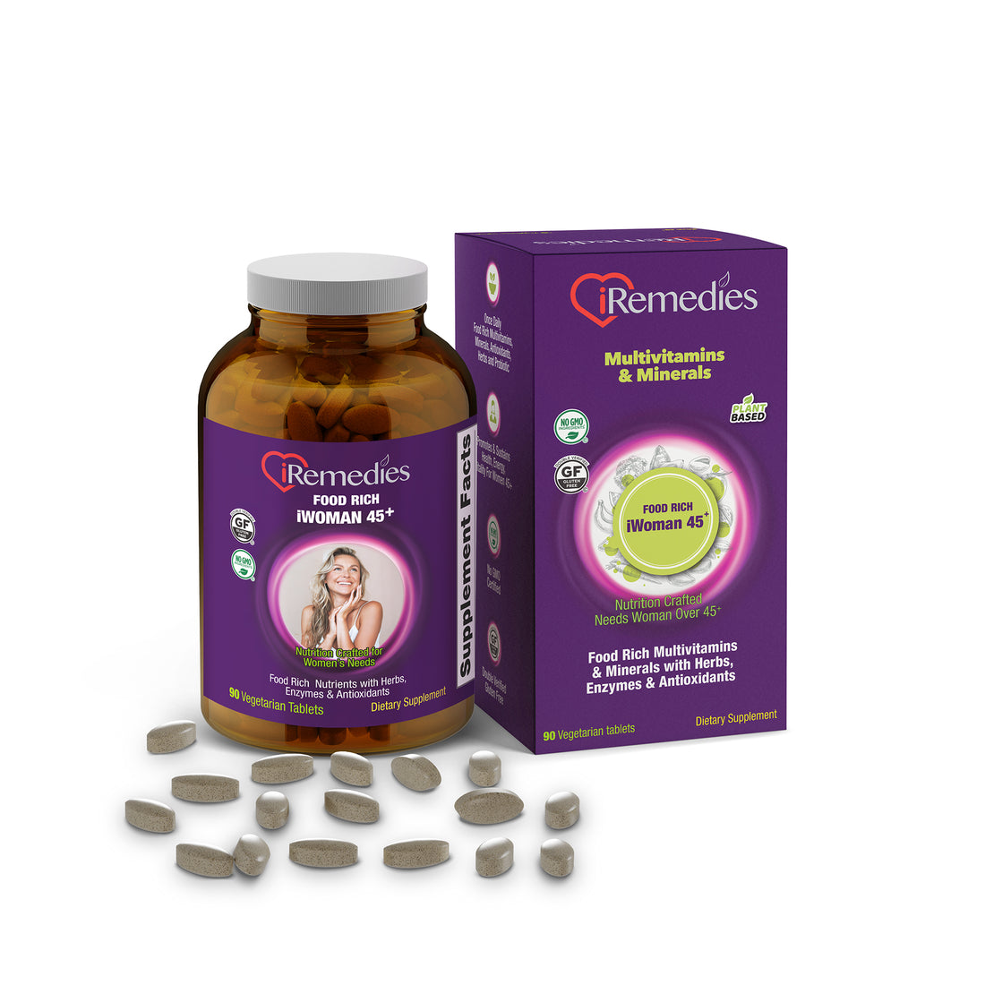 iWoman 45+ Multivitamins – 90 Vegetarian Tablets
