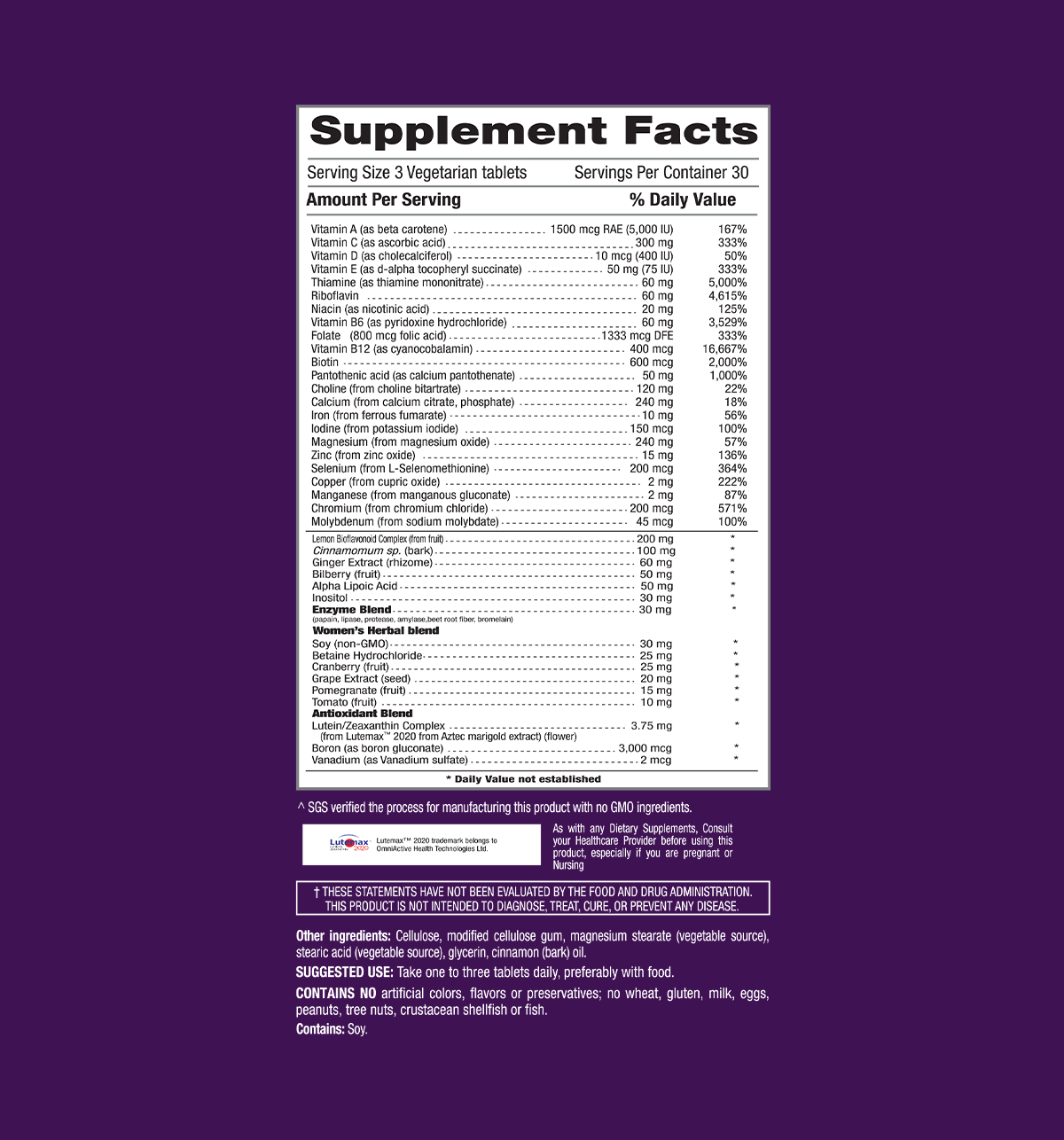iWoman 45+ Multivitamins – 90 Vegetarian Tablets